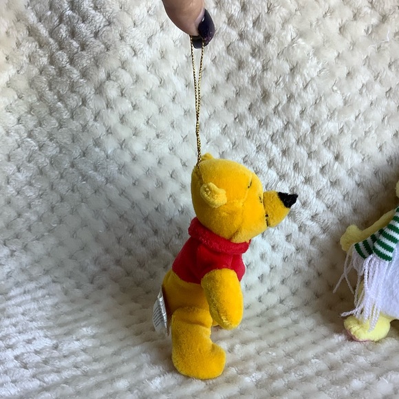Disney Winnie the Pooh Plush Ornament Toy Set Pooh Rabbit Eeyore - Picture 3 of 11
